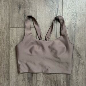 Alo Yoga Airlift Sleek Bra Tank in mushroom color, worn once!